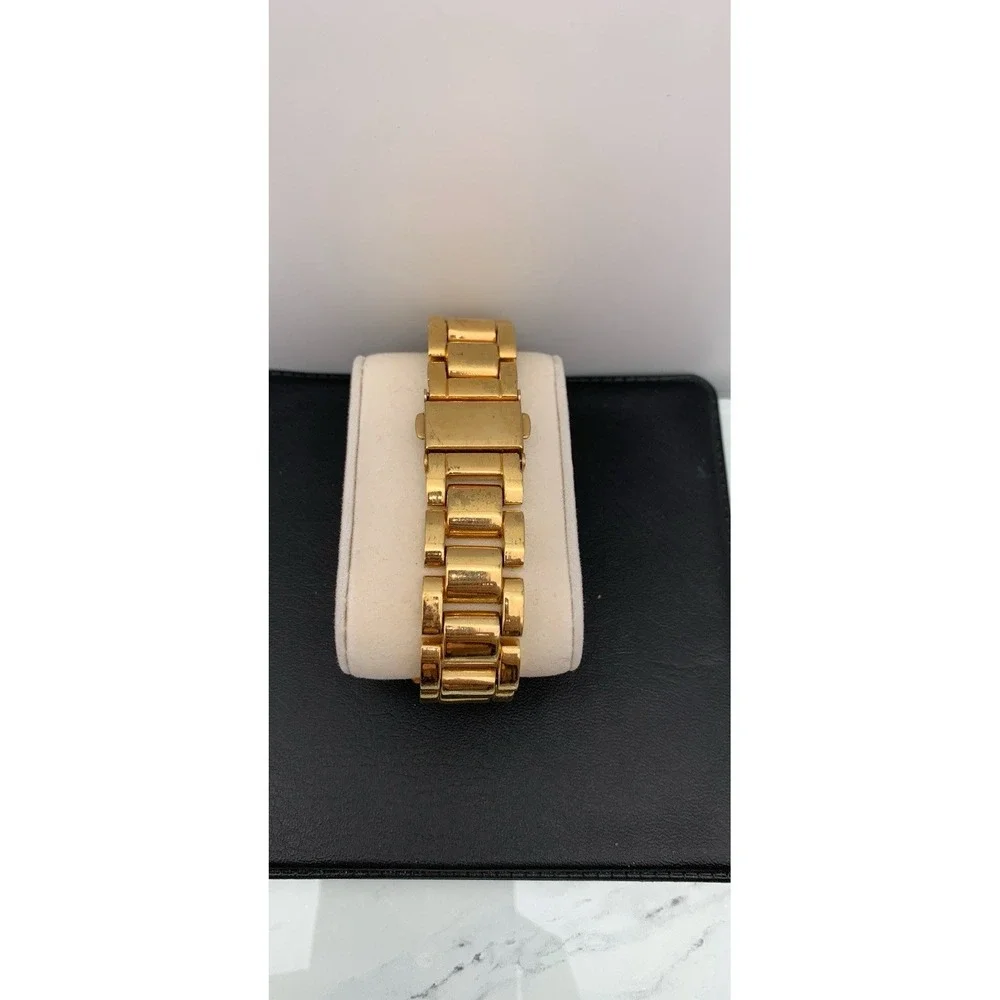 Premier Designs Womens Watch 40mm Gold Tone Dial Crystals Needs Battery